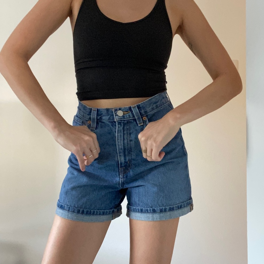 BDG Mom High Rise Denim Shorts